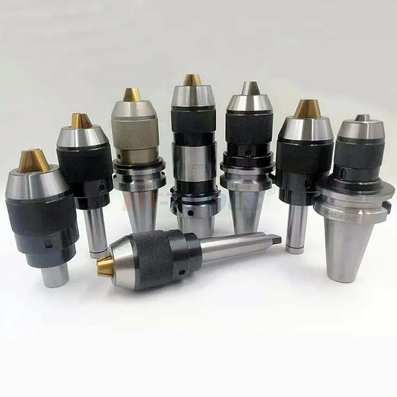 Integrated self tightening drill chuck holder APU13 APU16
