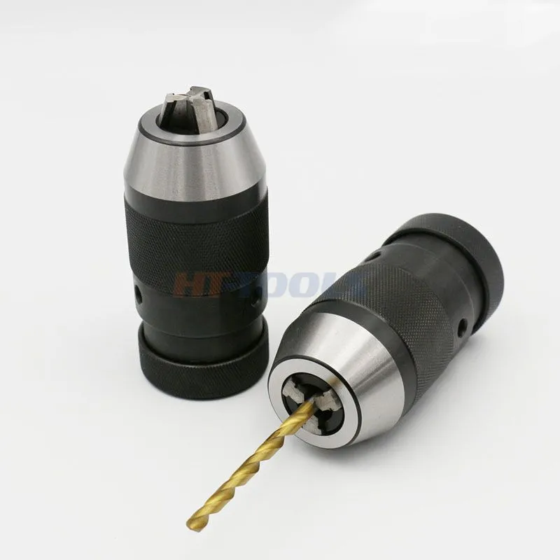 Keyless drill chuck with taper Mounted