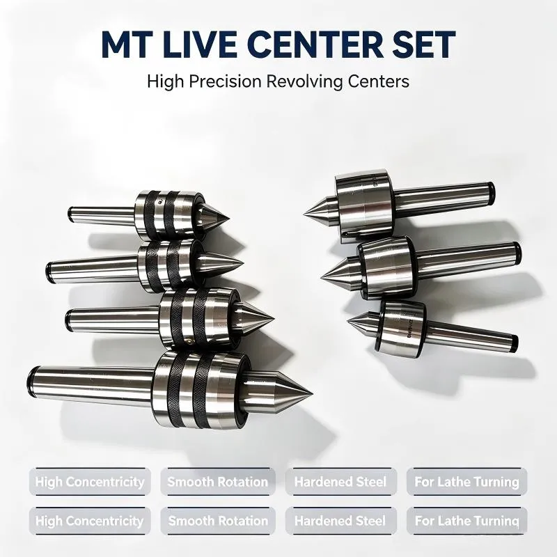 MT Live Center Interchangeable Lathe Live Tailstock Centers Kit