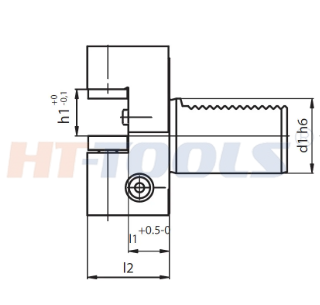 B3 TYPE TOOL HOLDER  B3型径向右刀夹（刀具反装）