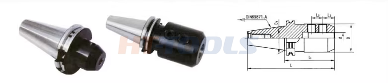 DIN69871 SK-SLN End Mill Adapters