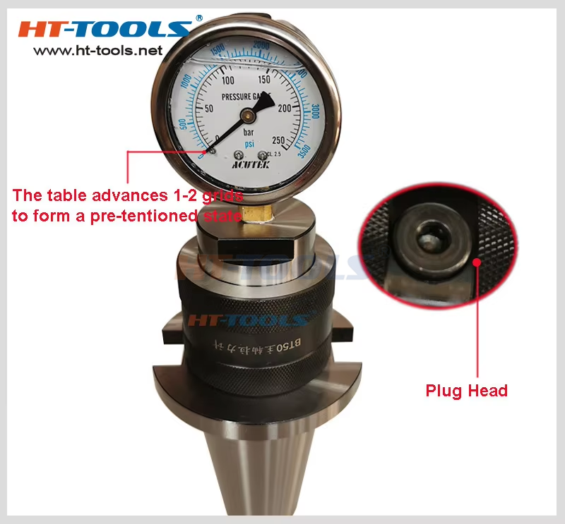 BT30 BT40 BT50 HSK63 HSK100 Spindle test bar Spindle Drawbar Force Gauge Draw bar Puller test Gauge