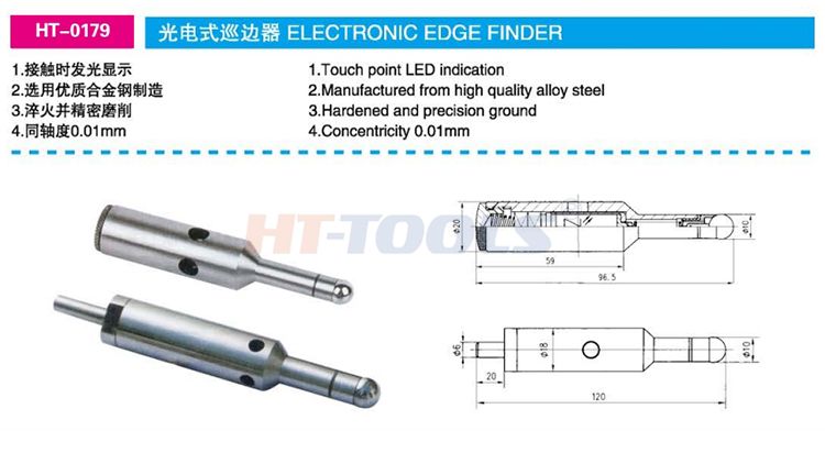 Electronic edge finder