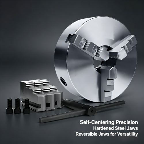 HT-Tools K11 Series 3-Jaw Self-Centering Lathe Chuck