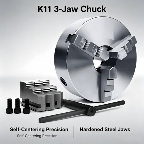 HT-Tools K11 Series 3-Jaw Self-Centering Lathe Chuck